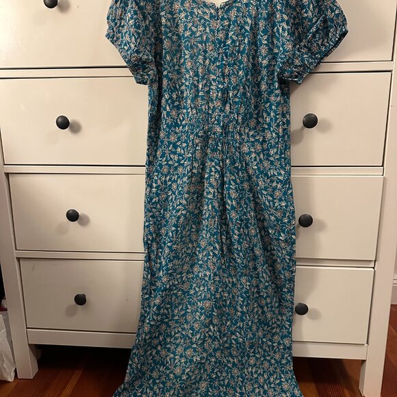 Madewell Cap-Sleeve Midi Dress in Floral NWT Size 4 - Picture 3 of 3